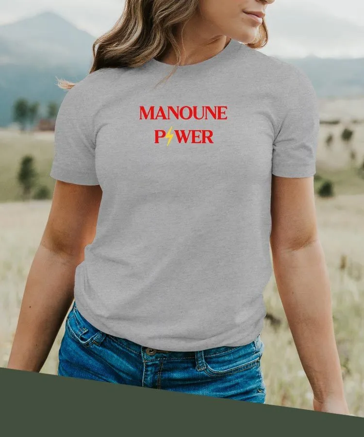 T-Shirt Manoune Power Pour femme