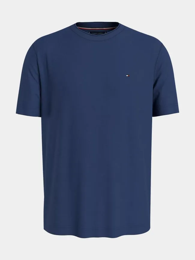 T-shirt slub bleu homme - Tommy Hilfiger | wimod