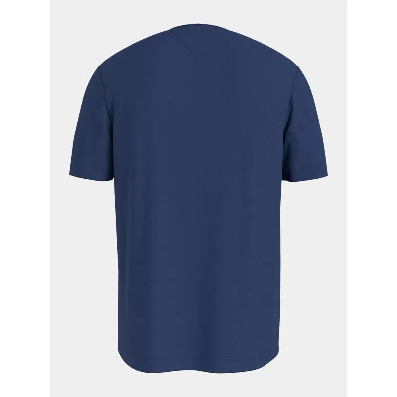 T-shirt slub bleu homme - Tommy Hilfiger | wimod