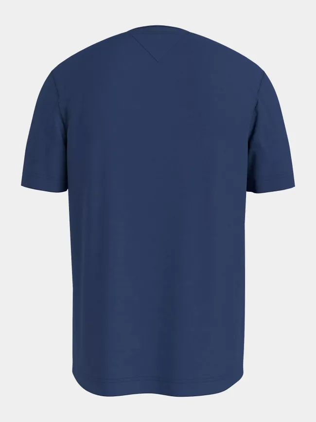 T-shirt slub bleu homme - Tommy Hilfiger | wimod