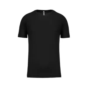 Tee-Shirt Respirant Anti-Transpiration Homme Manches Courtes Noir - PROACT