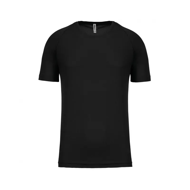 Tee-Shirt Respirant Anti-Transpiration Homme Manches Courtes Noir - PROACT