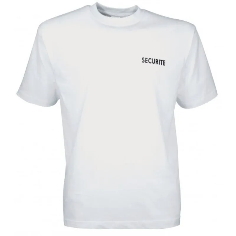 Tee-shirt Sécurité 100% Coton Blanc - CITYGUARD