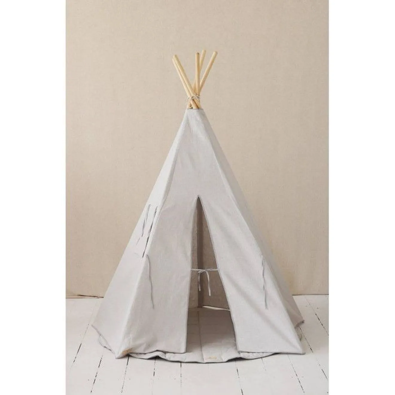 Tente Tipi Gris Pigeon Lin Naturel gris - 