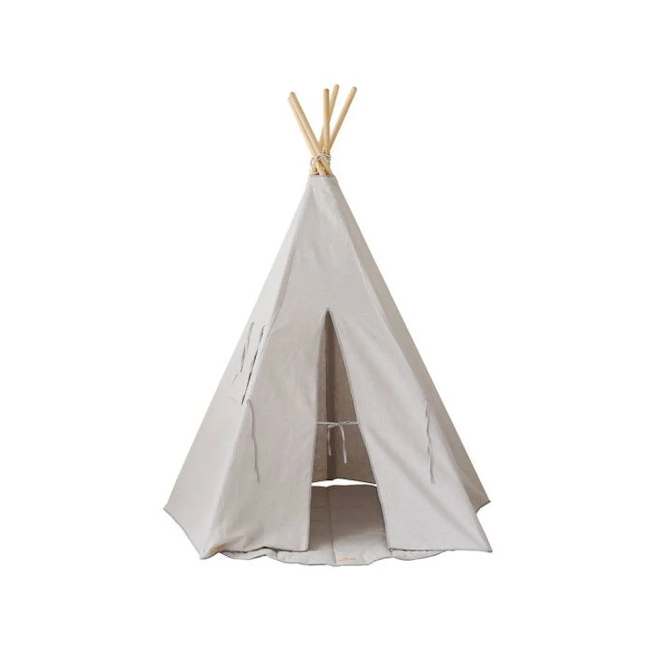 Tente Tipi Gris Pigeon Lin Naturel gris - 