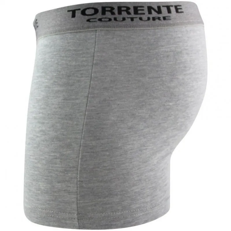 TORRENTE COUTURE Boxer Homme Coton CLASSIC Souris chiné