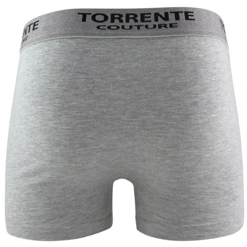 TORRENTE COUTURE Boxer Homme Coton CLASSIC Souris chiné