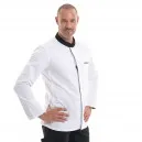 Veste de Cuisine ABAX Manches Longues Blanc et Noir - ROBUR